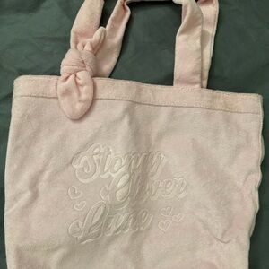 Stoney Clover Lane x Target pink terry cloth beach bag